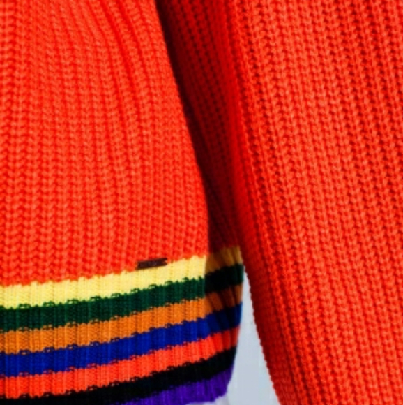 Chunky Orange Knit Sweaters - PRICE FIRM - Picture 5 of 7